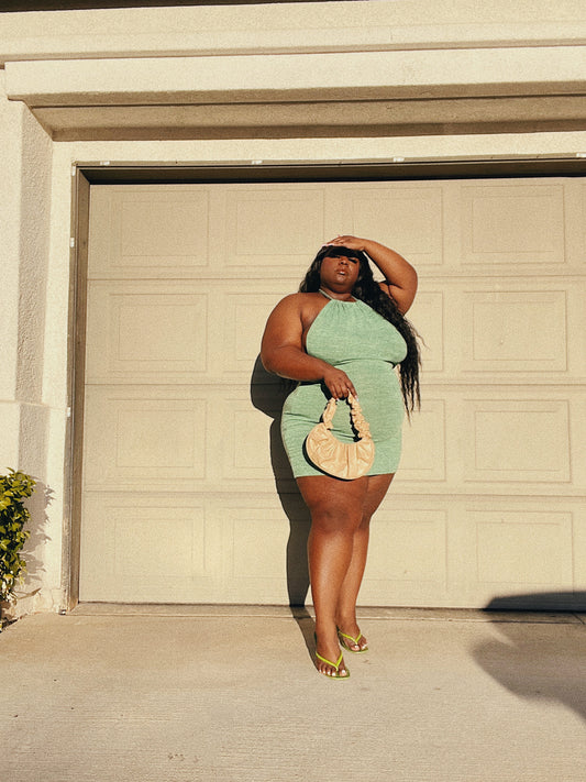 Minty Pie Backless Bodycon Dress