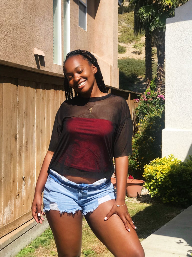 Sheer Mesh Tee