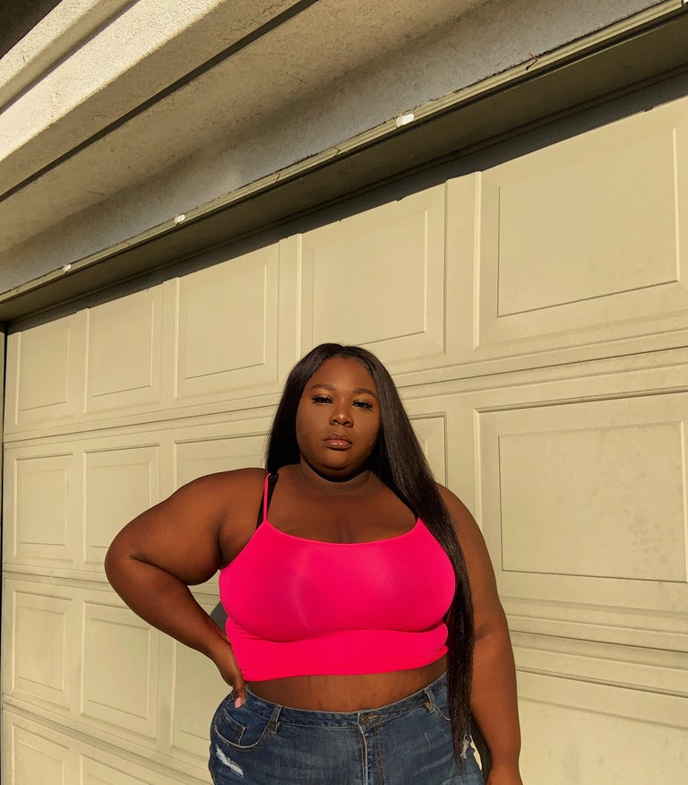 Don’t Call Me Back Pink Neon Cami