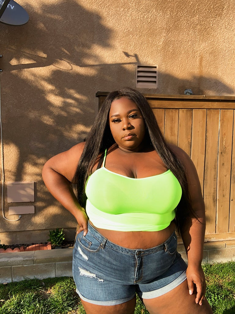 Come Thru Neon Lime Cami
