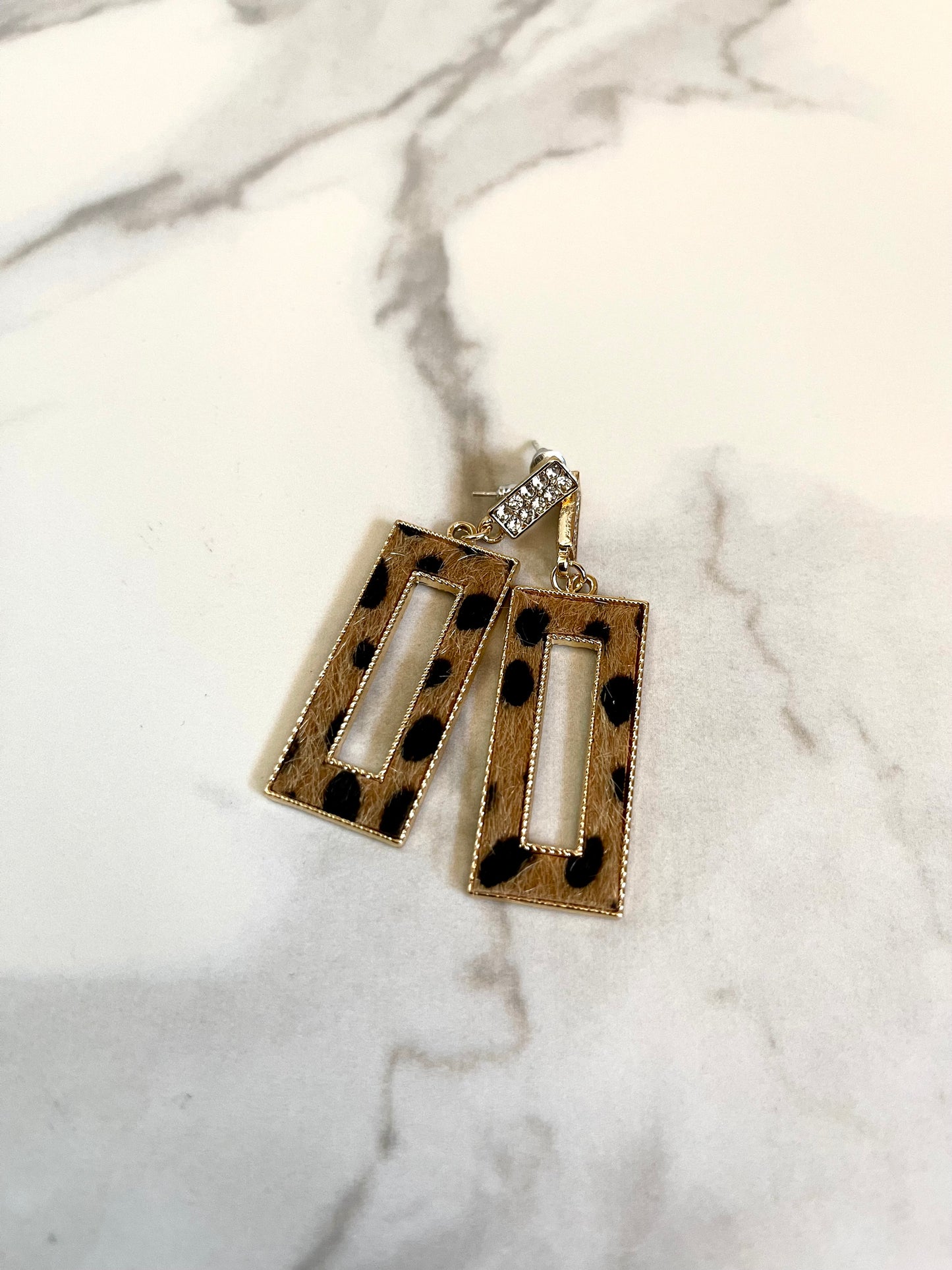 Diamond Leopard Earrings