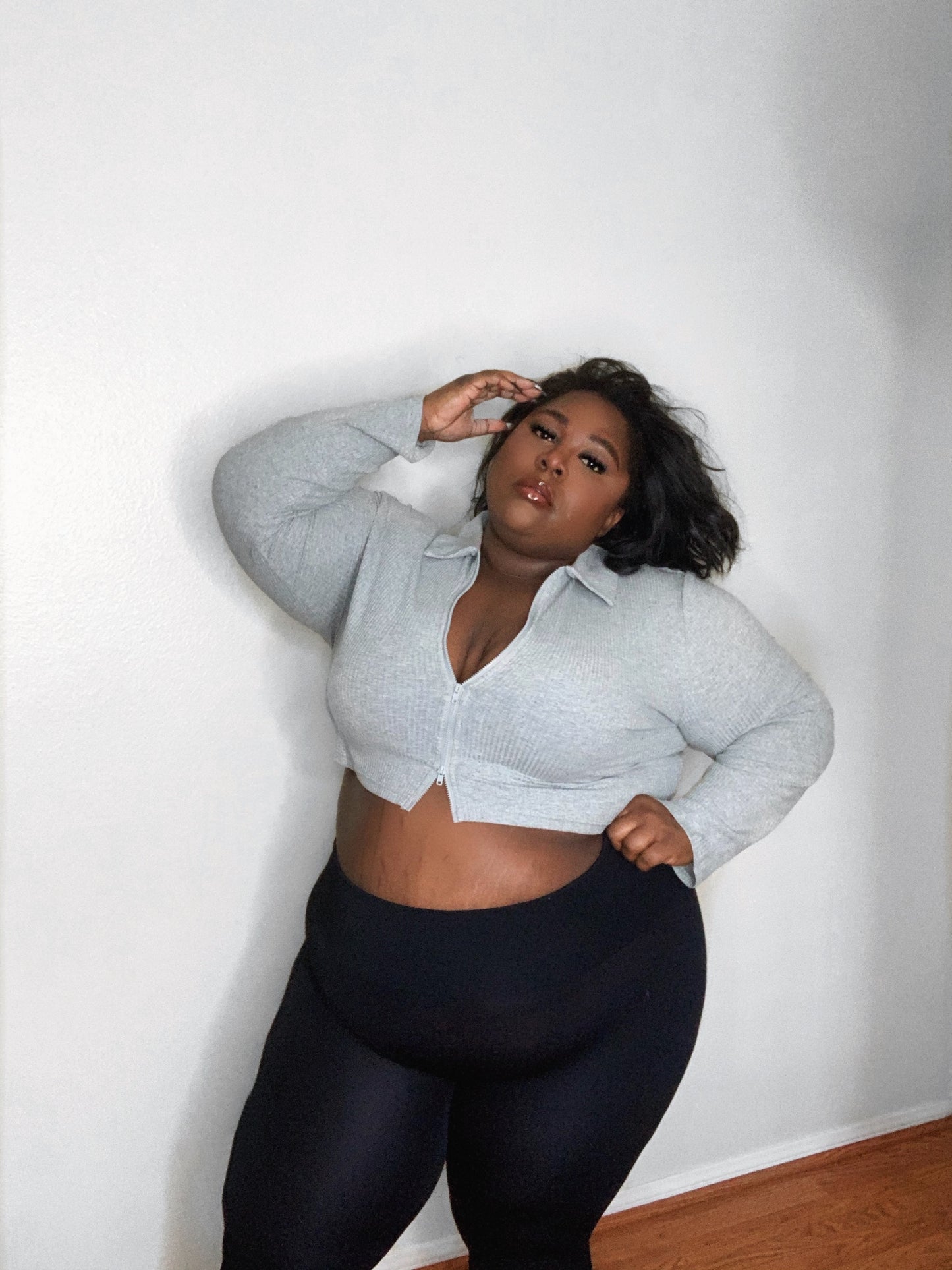 PLUS High Waisted Fleece Lined Leggings