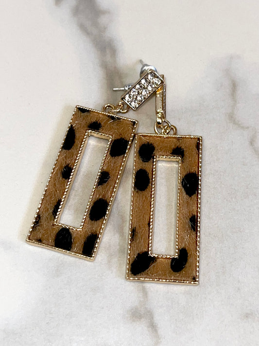 Diamond Leopard Earrings